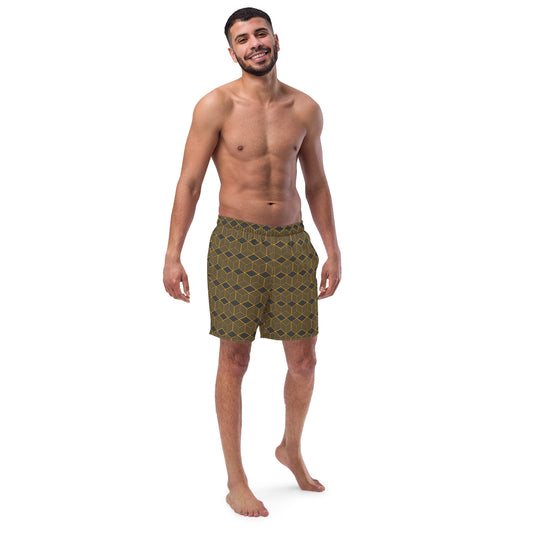 All-Over Print Recycled Swim Trunks