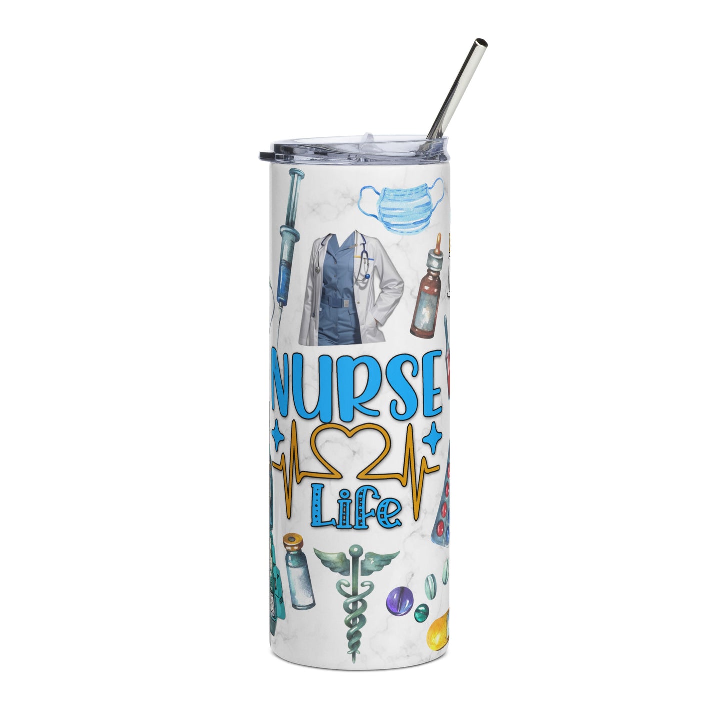 nurse life Stainless steel tumbler