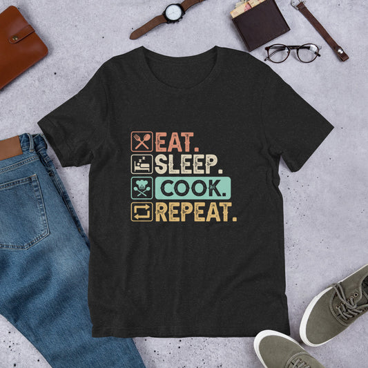 cook repeat Unisex t-shirt